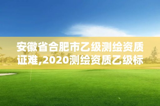 安徽省合肥市乙級測繪資質證難,2020測繪資質乙級標準。