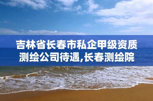 吉林省長春市私企甲級資質測繪公司待遇,長春測繪院事業編。