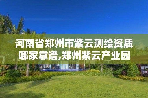 河南省鄭州市紫云測繪資質哪家靠譜,鄭州紫云產業園項目現在什么情況。