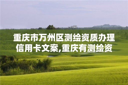 重慶市萬州區(qū)測繪資質(zhì)辦理信用卡文案,重慶有測繪資質(zhì)測繪公司大全。