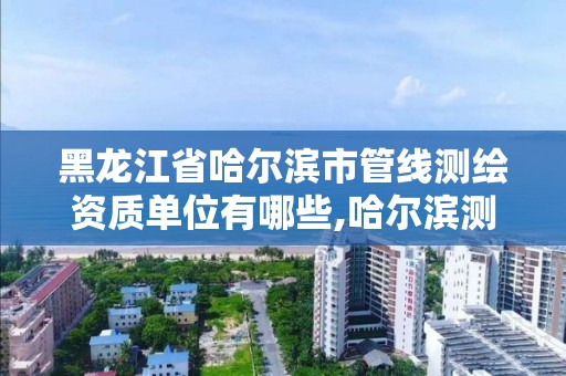 黑龍江省哈爾濱市管線測繪資質單位有哪些,哈爾濱測繪勘察研究院怎么樣。