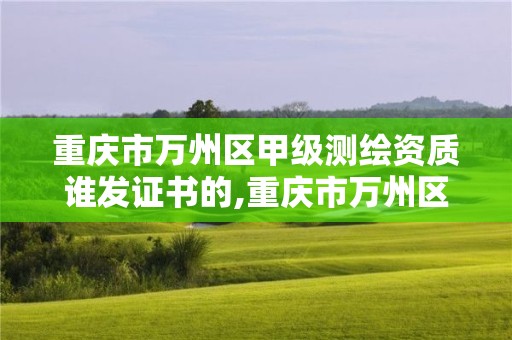 重慶市萬州區甲級測繪資質誰發證書的,重慶市萬州區甲級測繪資質誰發證書的啊。