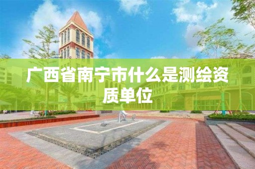 廣西省南寧市什么是測繪資質單位