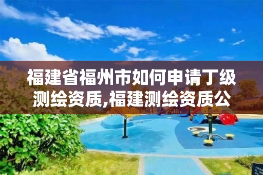 福建省福州市如何申請丁級測繪資質,福建測繪資質公司。