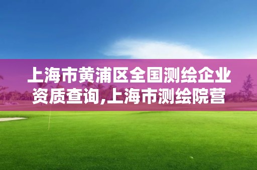 上海市黃浦區全國測繪企業資質查詢,上海市測繪院營業時間。