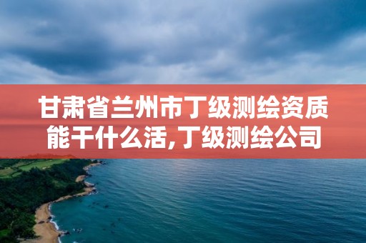 甘肅省蘭州市丁級測繪資質能干什么活,丁級測繪公司。