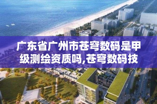 廣東省廣州市蒼穹數碼是甲級測繪資質嗎,蒼穹數碼技術有限公司。