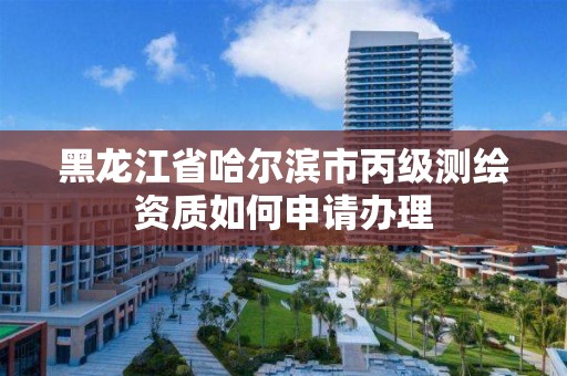 黑龍江省哈爾濱市丙級測繪資質如何申請辦理