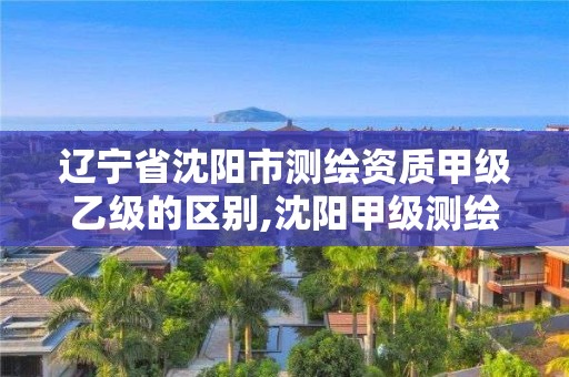 遼寧省沈陽市測繪資質甲級乙級的區別,沈陽甲級測繪公司。