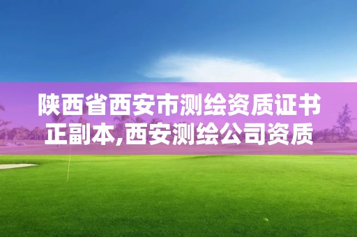 陜西省西安市測繪資質證書正副本,西安測繪公司資質。