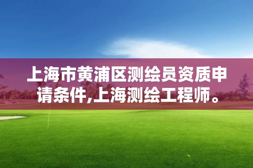 上海市黃浦區(qū)測繪員資質申請條件,上海測繪工程師。