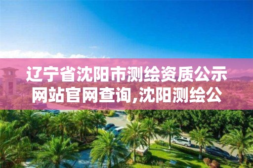 遼寧省沈陽市測繪資質公示網站官網查詢,沈陽測繪公司哪家強哪家好。