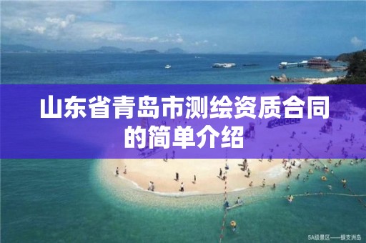 山東省青島市測繪資質合同的簡單介紹