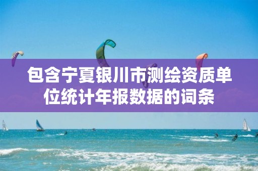 包含寧夏銀川市測繪資質單位統(tǒng)計年報數(shù)據(jù)的詞條