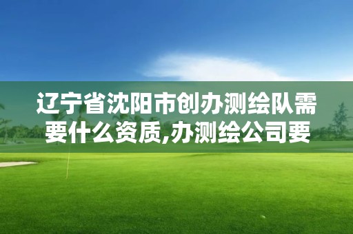 遼寧省沈陽市創辦測繪隊需要什么資質,辦測繪公司要多少錢。