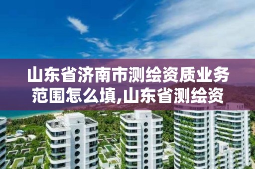 山東省濟南市測繪資質業務范圍怎么填,山東省測繪資質管理規定。