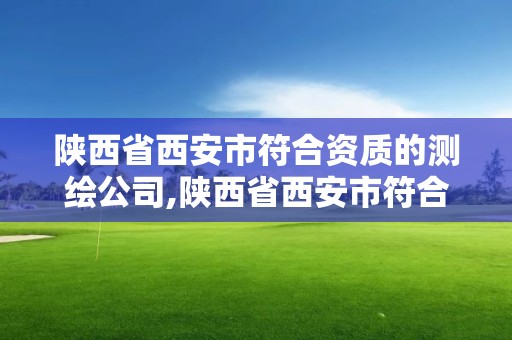 陜西省西安市符合資質的測繪公司,陜西省西安市符合資質的測繪公司名單。