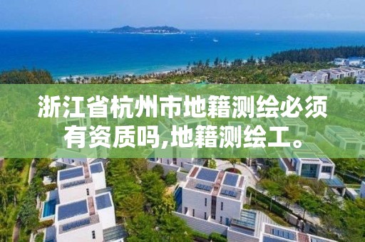 浙江省杭州市地籍測繪必須有資質嗎,地籍測繪工。