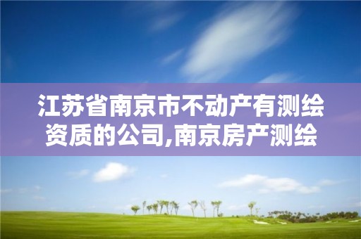 江蘇省南京市不動產(chǎn)有測繪資質(zhì)的公司,南京房產(chǎn)測繪。