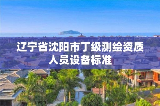 遼寧省沈陽市丁級測繪資質(zhì)人員設備標準