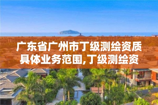 廣東省廣州市丁級測繪資質具體業務范圍,丁級測繪資質申請條件。