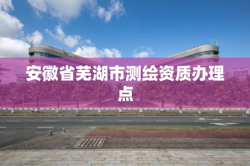 安徽省蕪湖市測繪資質辦理點