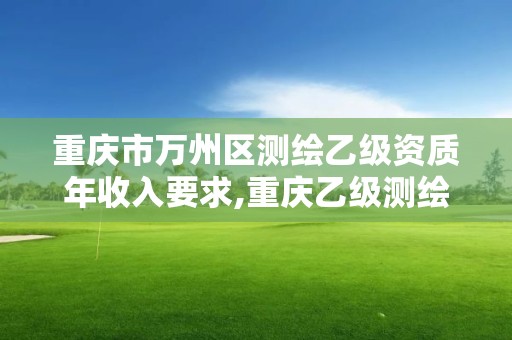 重慶市萬州區測繪乙級資質年收入要求,重慶乙級測繪單位。