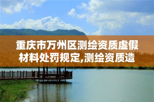 重慶市萬州區測繪資質虛假材料處罰規定,測繪資質造假在哪里舉報。