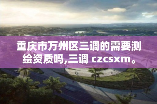 重慶市萬州區三調的需要測繪資質嗎,三調 czcsxm。