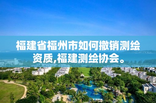 福建省福州市如何撤銷測繪資質,福建測繪協會。