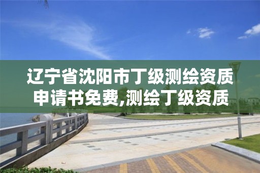 遼寧省沈陽市丁級測繪資質申請書免費,測繪丁級資質申報條件。