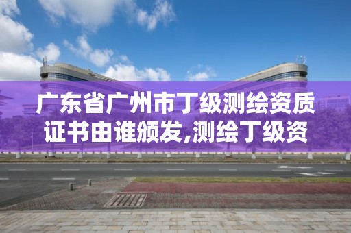 廣東省廣州市丁級測繪資質證書由誰頒發,測繪丁級資質全套申請文件。