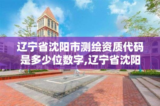 遼寧省沈陽市測繪資質代碼是多少位數字,遼寧省沈陽市測繪資質代碼是多少位數字的。