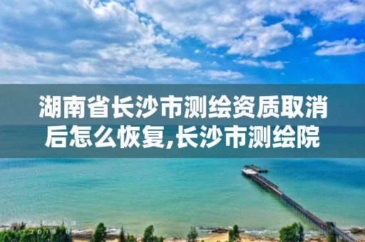 湖南省長沙市測繪資質取消后怎么恢復,長沙市測繪院。