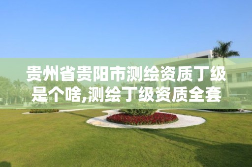 貴州省貴陽市測繪資質丁級是個啥,測繪丁級資質全套申請文件。