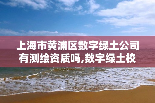 上海市黃浦區數字綠土公司有測繪資質嗎,數字綠土校園招聘。