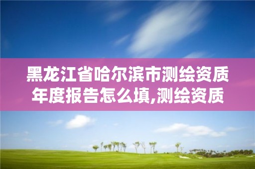 黑龍江省哈爾濱市測繪資質年度報告怎么填,測繪資質年報系統。