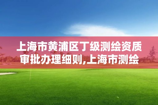 上海市黃浦區丁級測繪資質審批辦理細則,上海市測繪收費標準。