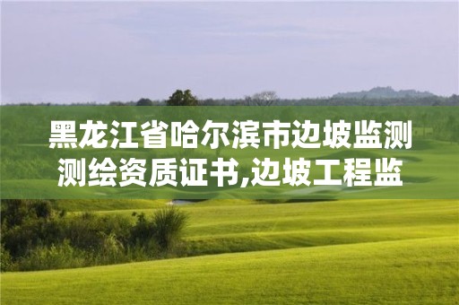 黑龍江省哈爾濱市邊坡監測測繪資質證書,邊坡工程監測包括。