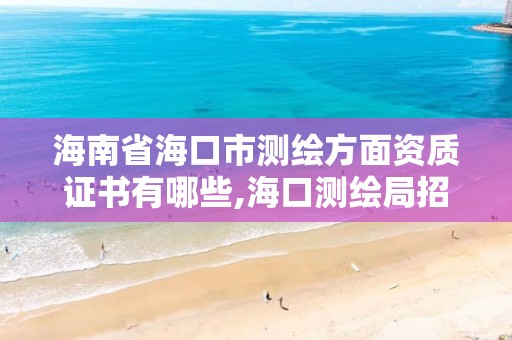 海南省海口市測繪方面資質(zhì)證書有哪些,海口測繪局招聘。