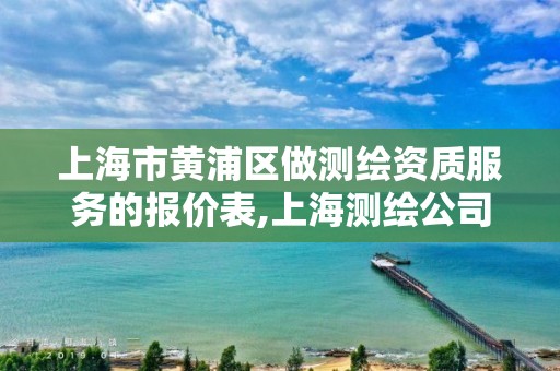 上海市黃浦區做測繪資質服務的報價表,上海測繪公司有哪幾家。