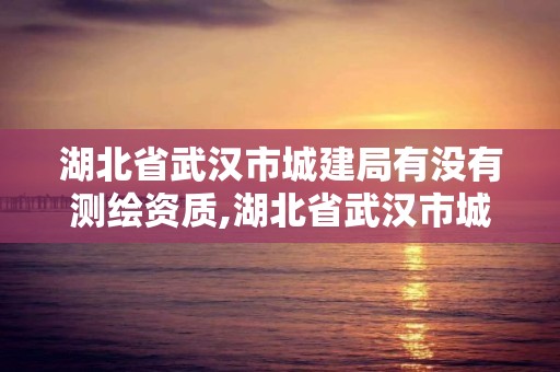 湖北省武漢市城建局有沒有測繪資質,湖北省武漢市城建局有沒有測繪資質公司。