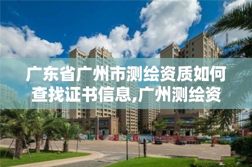 廣東省廣州市測(cè)繪資質(zhì)如何查找證書信息,廣州測(cè)繪資質(zhì)代辦。