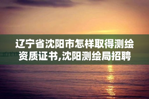 遼寧省沈陽市怎樣取得測繪資質證書,沈陽測繪局招聘。