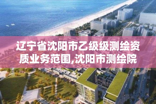 遼寧省沈陽市乙級級測繪資質業務范圍,沈陽市測繪院是什么單位。