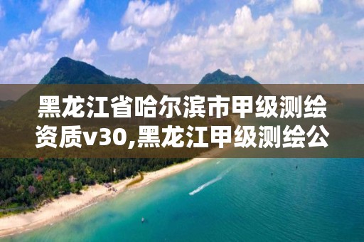 黑龍江省哈爾濱市甲級測繪資質v30,黑龍江甲級測繪公司。