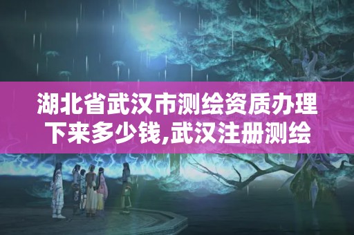 湖北省武漢市測繪資質辦理下來多少錢,武漢注冊測繪師。