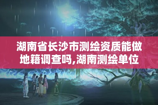 湖南省長沙市測繪資質能做地籍調查嗎,湖南測繪單位。