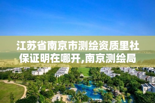 江蘇省南京市測繪資質里社保證明在哪開,南京測繪局招聘信息。