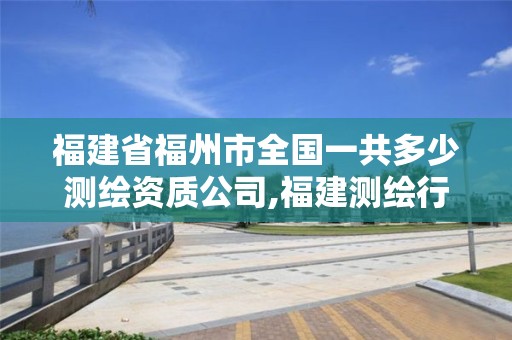 福建省福州市全國一共多少測繪資質(zhì)公司,福建測繪行業(yè)哪個(gè)待遇最好。